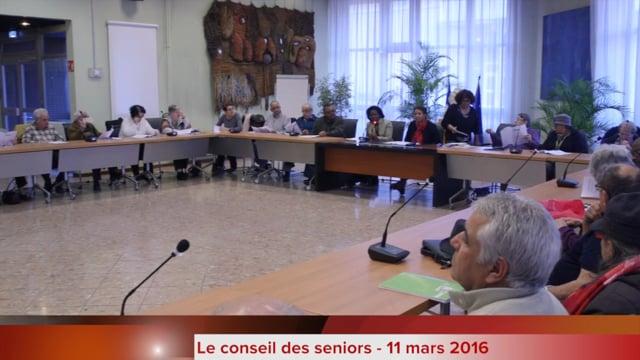 Conseil des seniors Vaulx-en-velin – à l’Hôtel de Ville – 11 mars 2016