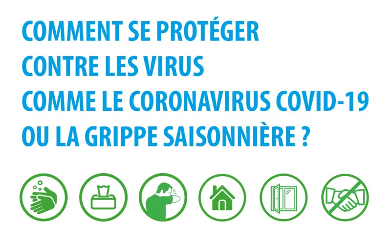 Visuel - Gestes sanitaires coronavirus et grippe