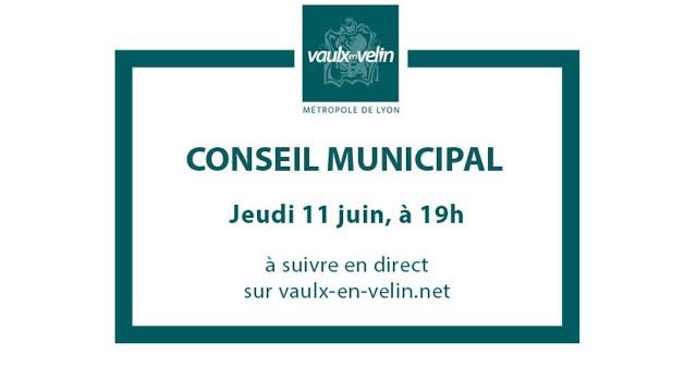 Conseil Municipal – Ville de Vaulx en Velin – 11 juin 2020