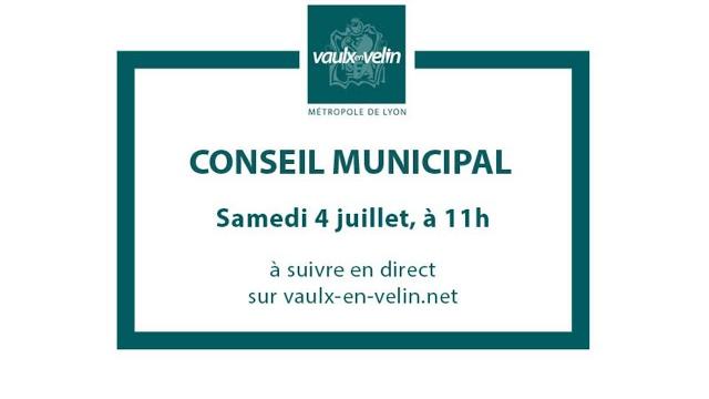 Conseil Municipal – Ville de Vaulx en Velin – 4 juillet 2020