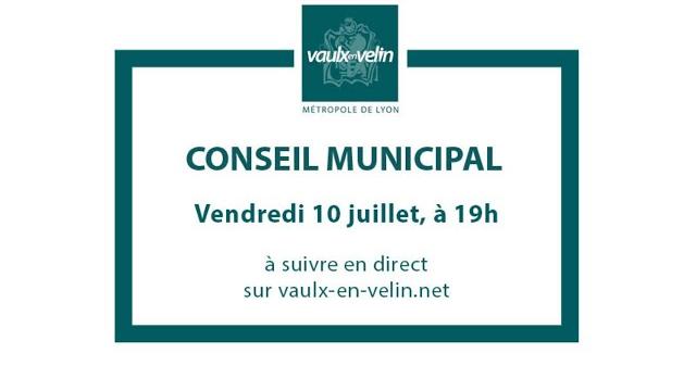 Conseil Municipal – Ville de Vaulx en Velin – 10 juillet 2020
