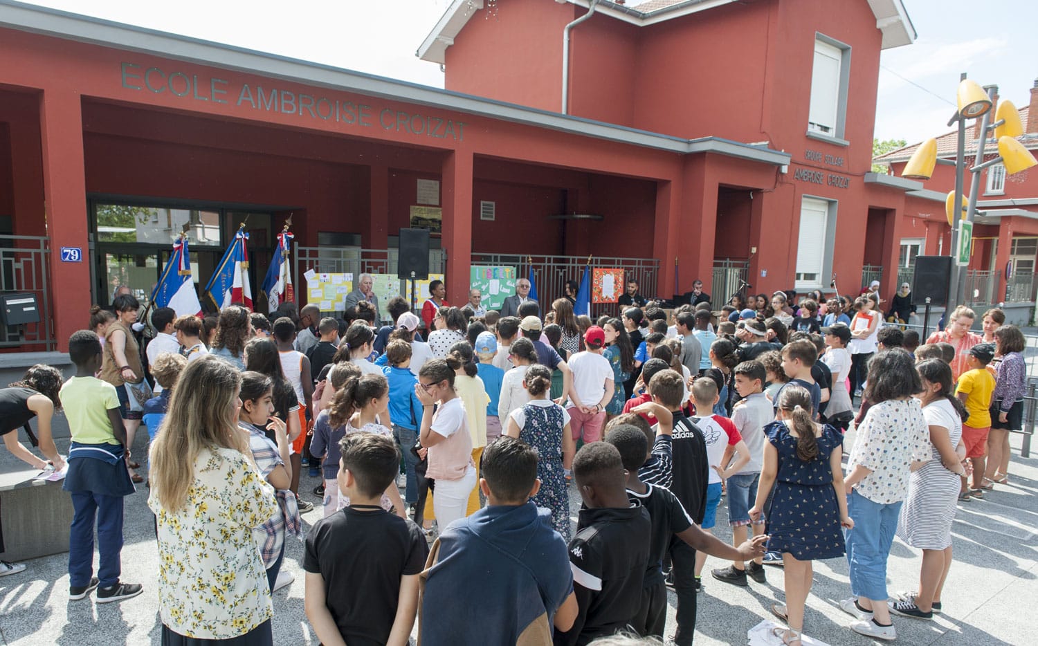 Cérémonie de l'appel du 18 juin a l’école Ambroise Croizat - 18 juin 2019 - Photo Thierry Chassepoux