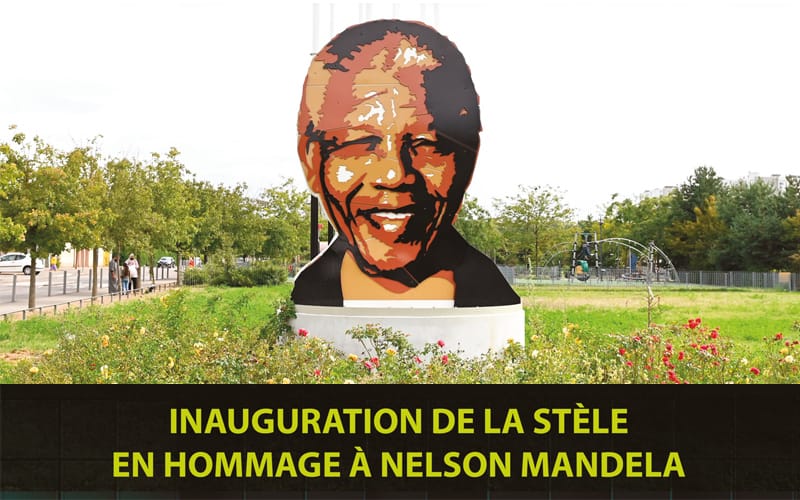 Inauguration de la stèle en hommage à Nelson Mandela