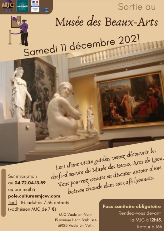 Flyer sortie Musée des Beau-Arts MJC 2021