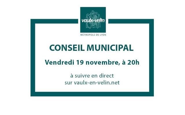 Conseil Municipal – 19 novembre 2021 – Ville de Vaulx-en-Velin