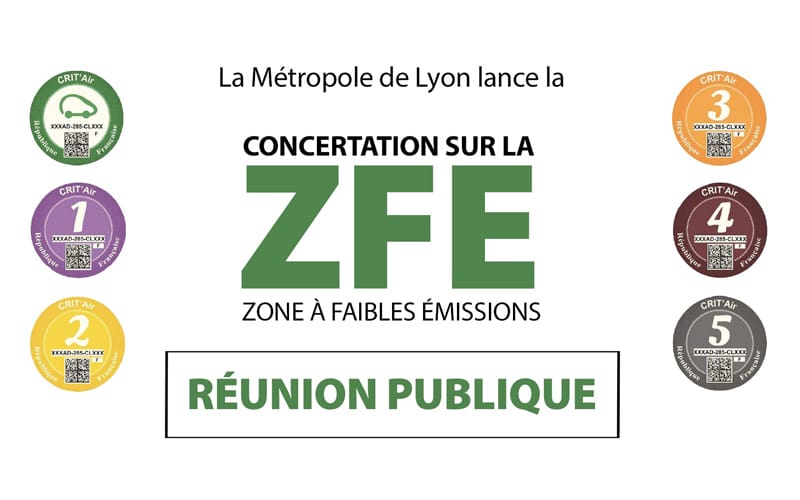 Zone à faibles émissions (ZFE) – Réunion publique