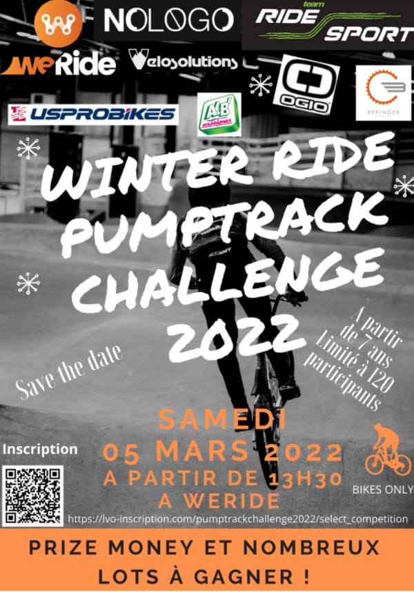 Affiche challenge Pumptrack  le 5 mars 2022