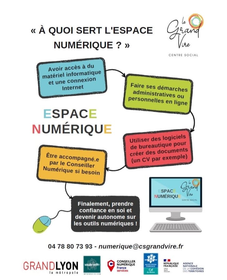 Permanence Espace numérique Le Grand Vire. 2022