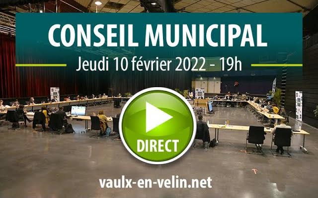 Conseil Municipal – jeudi 10 février 2022 – Ville de Vaulx-en-Velin