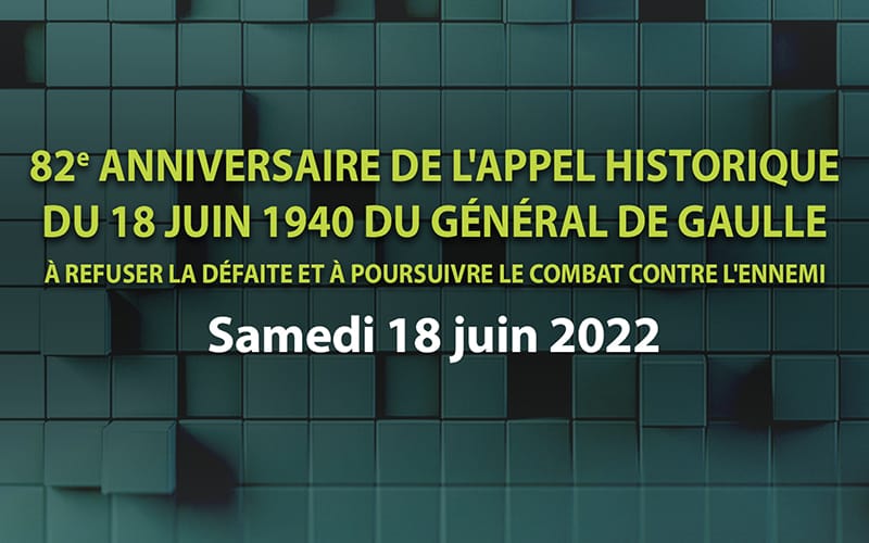 Mémoire commune – Appel historique du 18 juin 1940 du Général De Gaulle