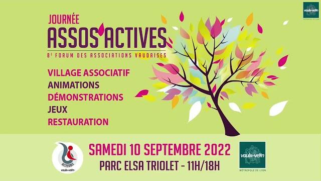 8 ème forum des associations – Assos Actives – samedi 10 septembre 2022 – au Parc Elsa Triolet