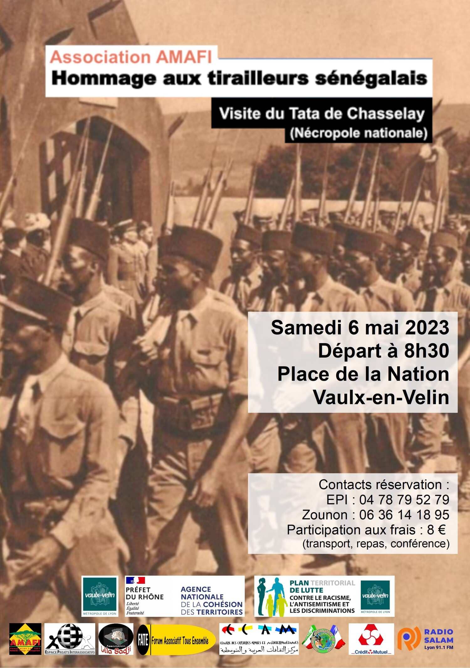 flyer association amafi hommage aux tirailleurs senegalais dates 2023