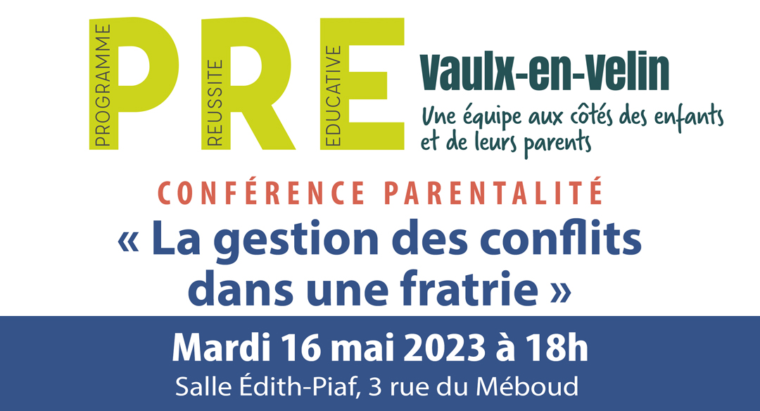 Conférence parentalité : « La gestion des conflits dans une fratrie »