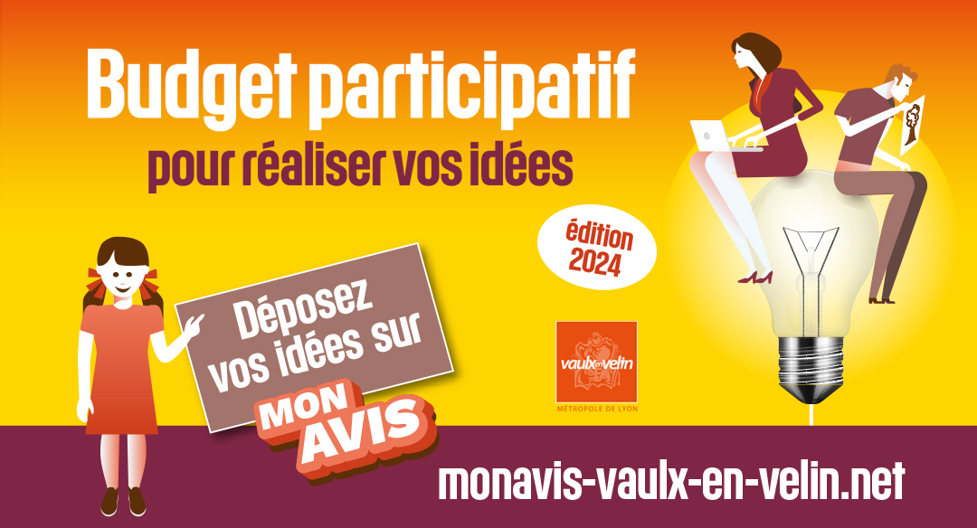 Budget participatif 2e édition : du 15 novembre au 14 janvier, déposez vos idées pour Vaulx-en-Velin !