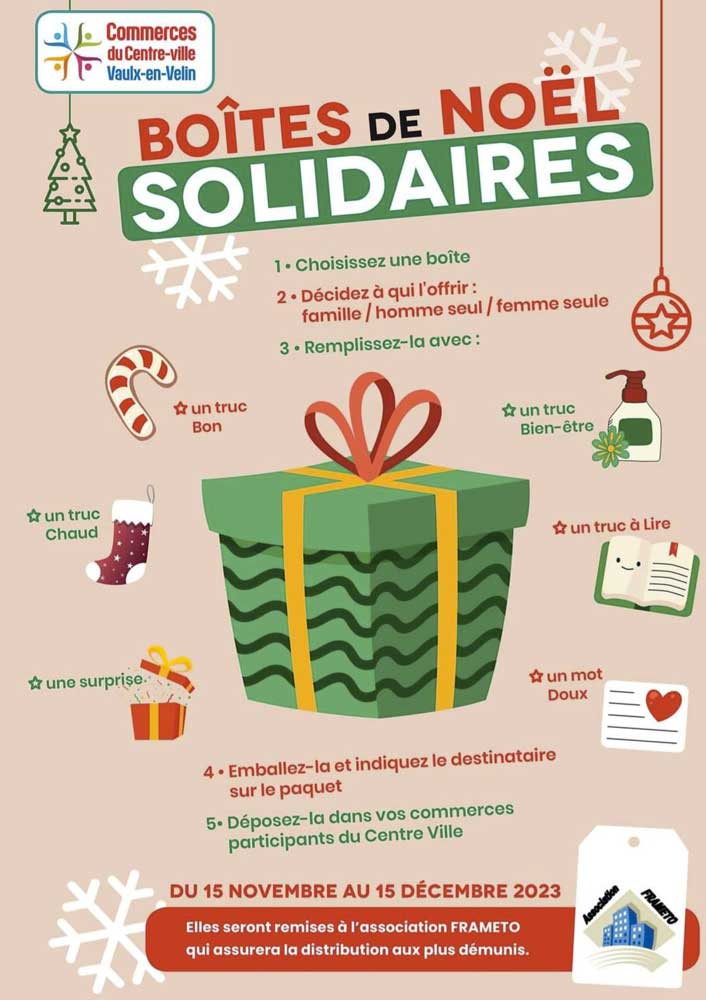 Opération boîtes de Noël Solidaires