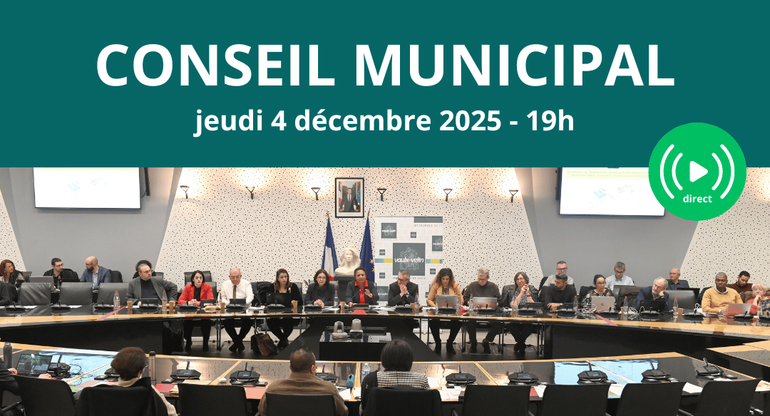Conseil municipal  jeudi 4 décembre 2025