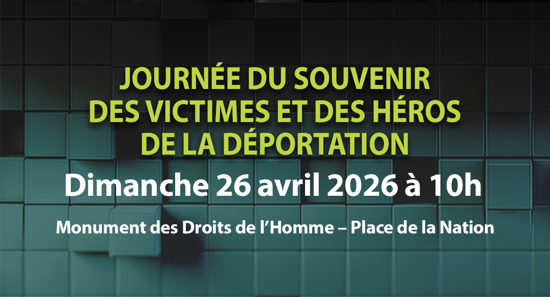 Dimanche 26 avril : Journée nationale du souvenir des victimes et des héros de la Déportation