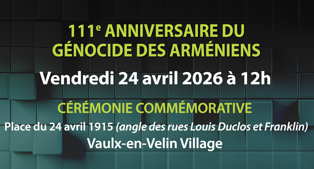 Commémoration du 111e anniversaire du génocide des Arméniens