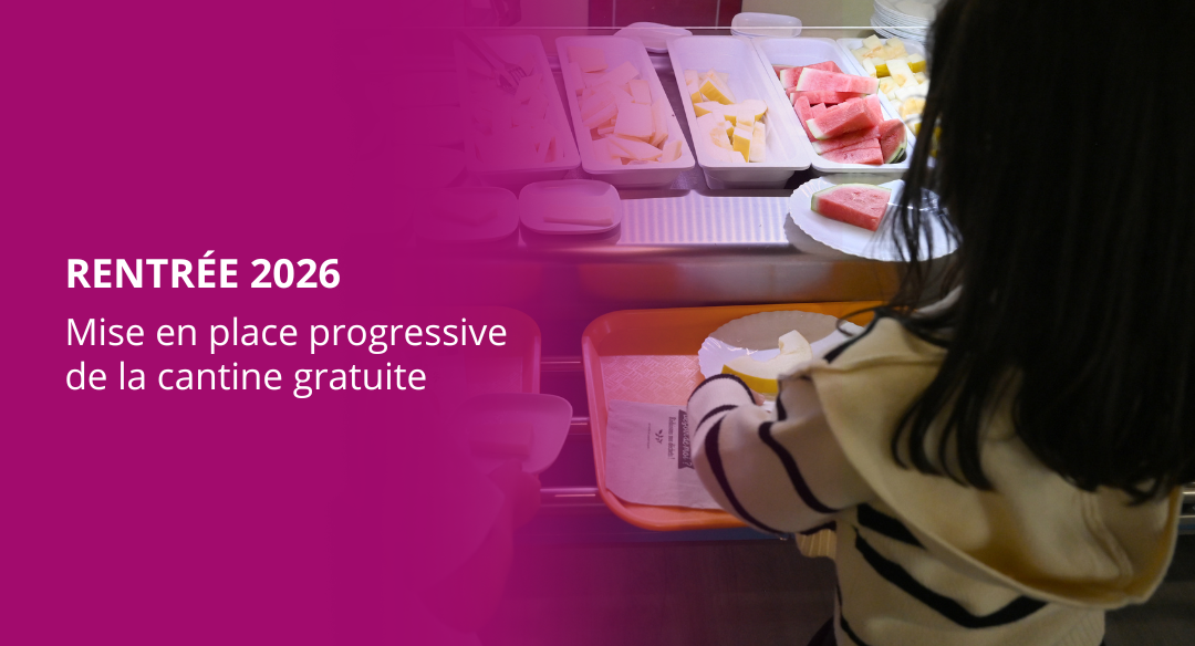 Mise en place progressive de la cantine gratuite – septembre 2026