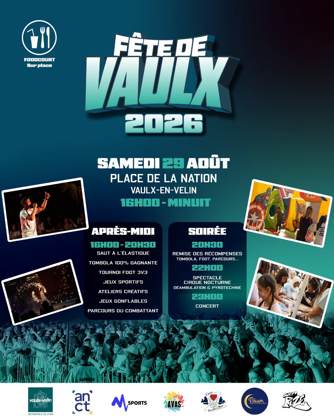 affiche fête de Vaulx - samedi 29 aout 2026