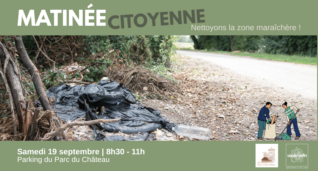 19 septembre : matinée citoyenne de nettoyage de la zone maraîchère